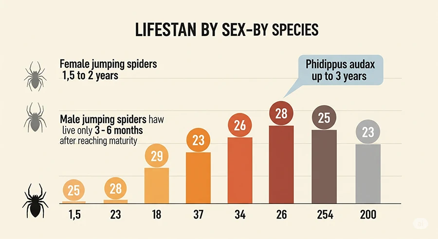 lifestan-by-sex-by-species-jumping-spidergadget