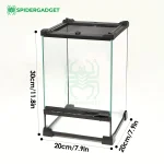 Crystalterr premium glass spider enclosure spidergadget