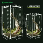 Crystalbox terra jumping spider enclosure spidergadget
